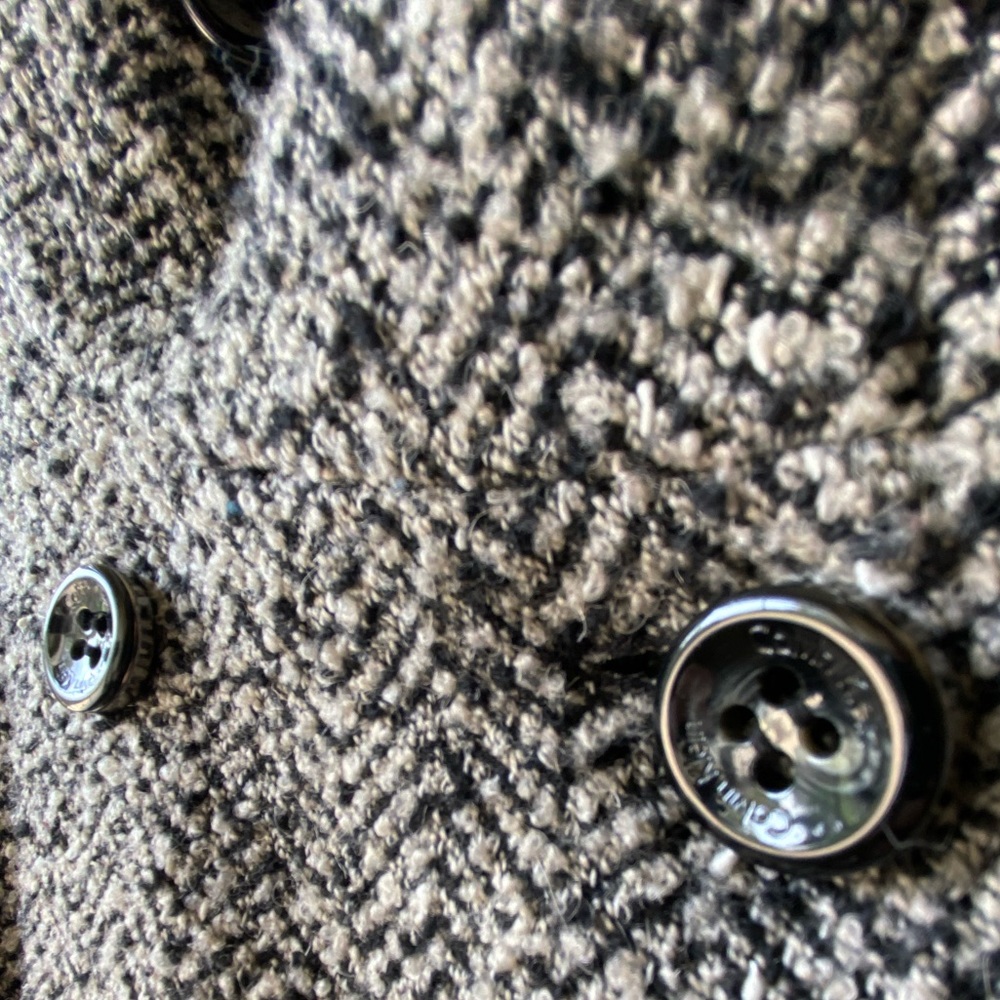 Calvin Klein tweed pea coat - Picture 3 of 4